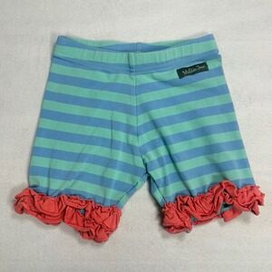 Matilda Jane Wish You Were Here Stargazing Shorties Striped Ruffle Shorts Size 6